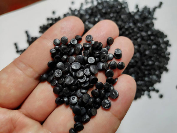 黄山黑色HDPE再生管道颗粒料